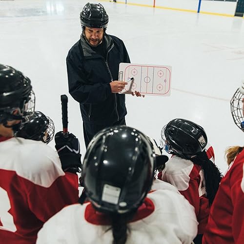 Miniatura 6 de LEAP Portapapeles de entrenador de alta calidad táctico de doble cara con marcador de borrado en seco de cancha completa y media para baloncesto,