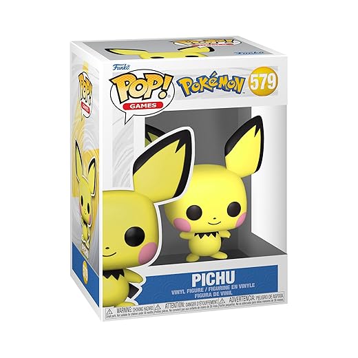 Funko Pop! Games: Pokemon - Pichu - Esclusiva Amazon - Figura in Vinile da Collezione - Idea Regalo - Merchandising Ufficiale - Giocattoli per Bambini e Adulti - Video Games Fans