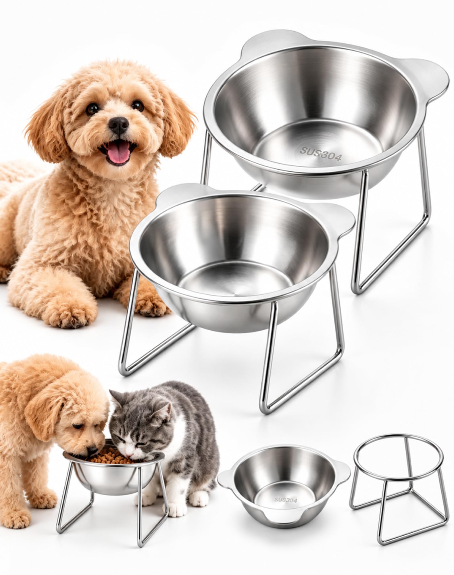 Orthopaedic Feeding Bowl, 15° Slanted for Comfortable Mealtimes,2pcs