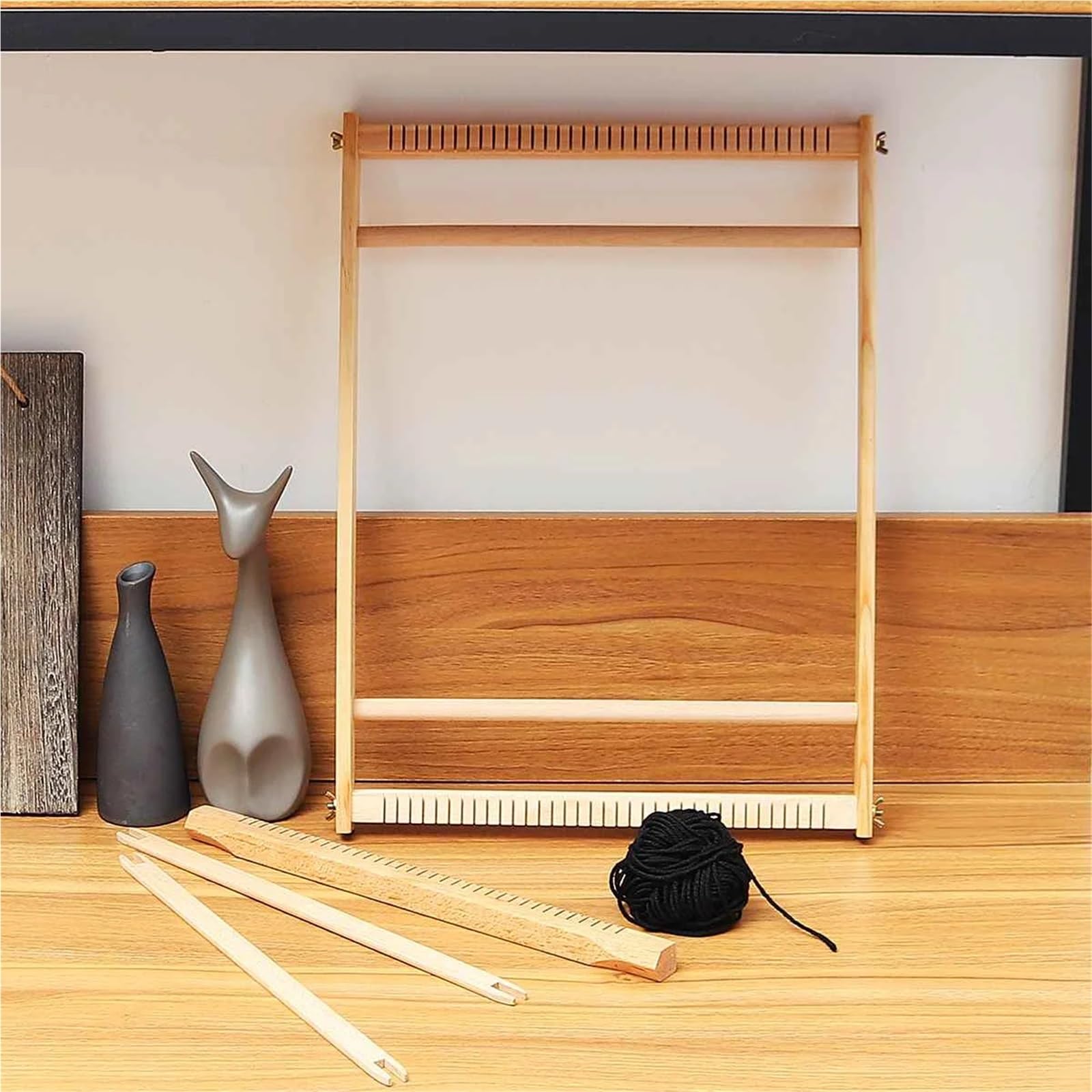 Strickliesel Erwachsene DIY-Webstuhl aus Holz, Handstricken, Nähzubehör, Stickerei, gewebtes Set