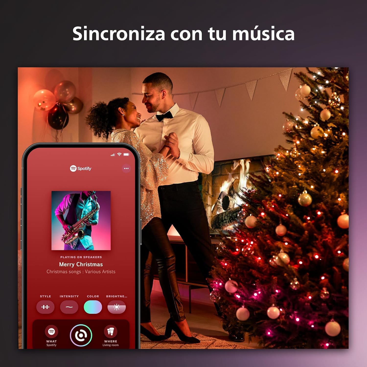 Philips Hue Guirnalda Festavia, Luz Blanca y de Colores, Regulable, 250 Micro LEDs, 20 m, Resistente al Agua, Compatible con Amazon Alexa, Echo, Echo Dot