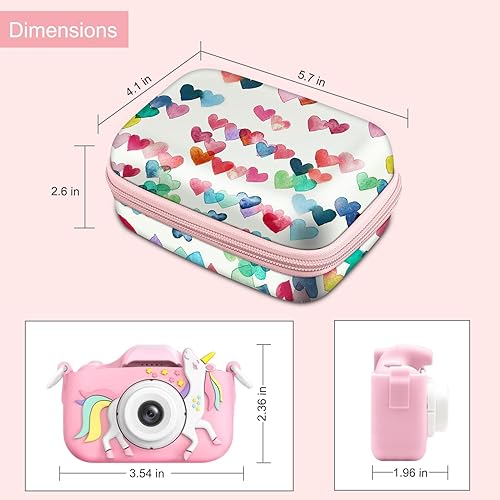 Miniatura 3 de FINTIE Funda para cámara para niños compatible con GoopowSecktonDylantoMgaoloMasterbeeCIMELRDesuccus juguetes para cámara digital para niños, bolsa