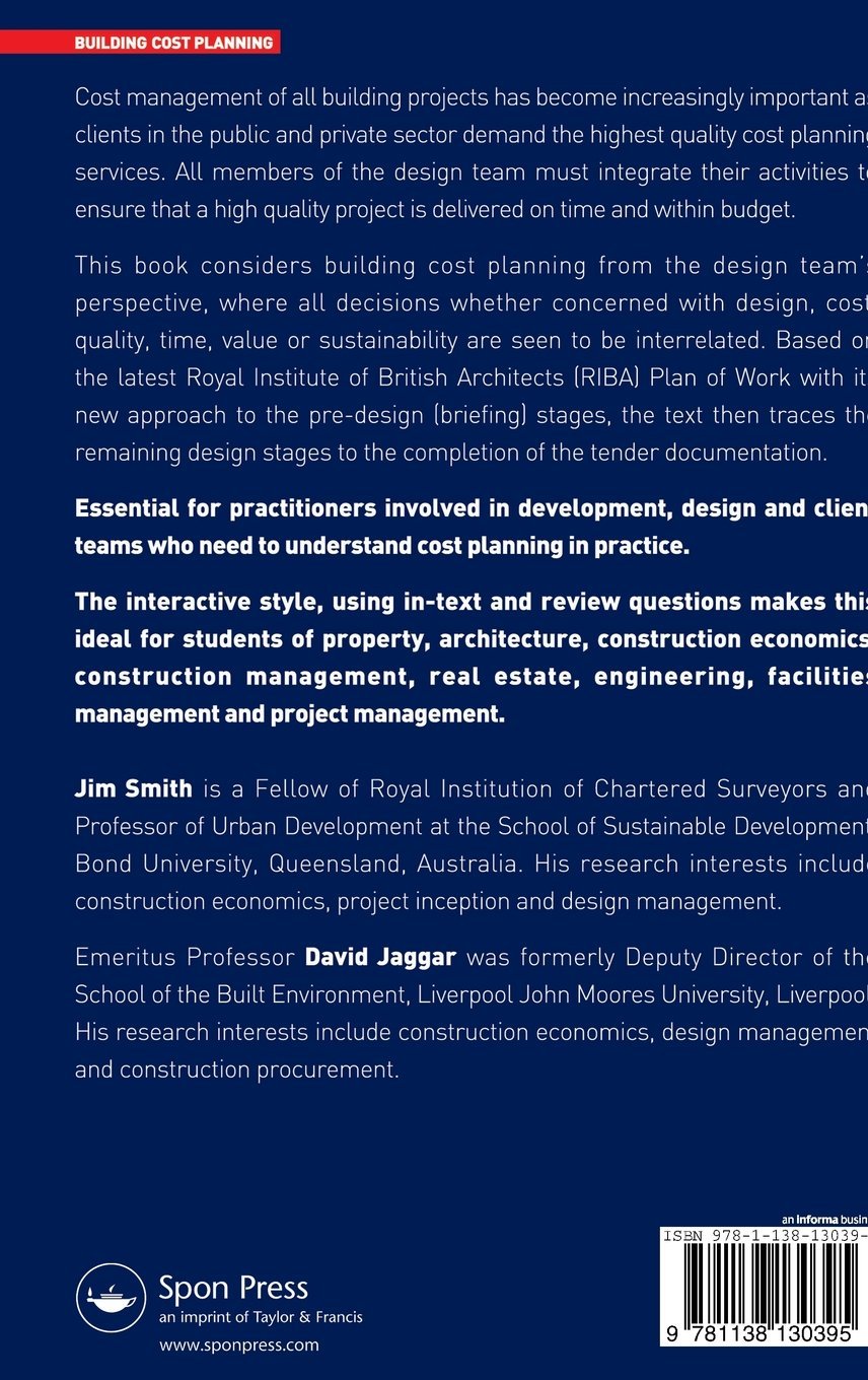 Building Cost Planning for the Design Team