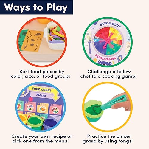 Miniatura 2 de Battat Education Juego de comida para jugar - Comida de juguete - Set de juego de simulación para niños pequeños - Juguete de comida motriz fina - 3