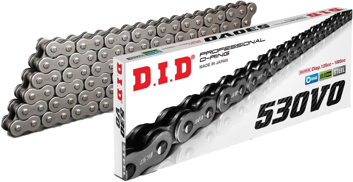 DID (530VO-110) Steel 110 Link Professional V Series O-Ring Chain with Connecting Link