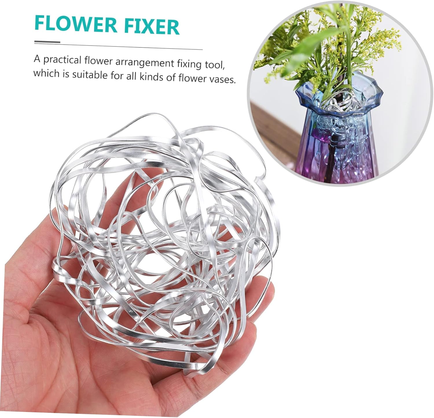 Veemoon 3pcs Flower Holder for Floral Arranging Flower Vase Accessory for Easy Fixation Suitable for Home and Cafe Decor