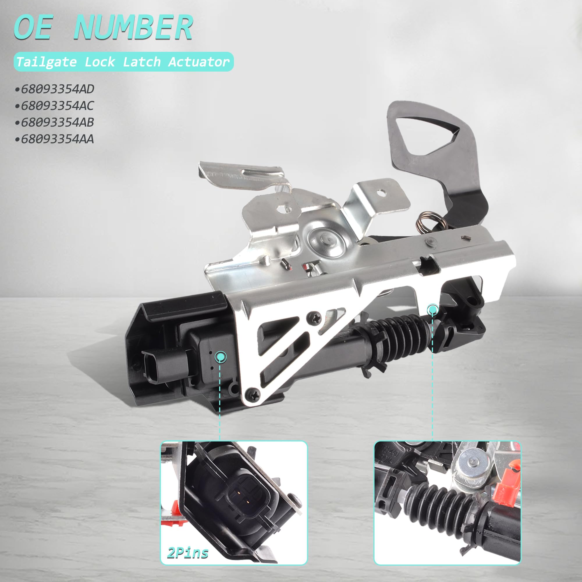 Tailgate Lock Latch Actuator Compatible for - Product View
