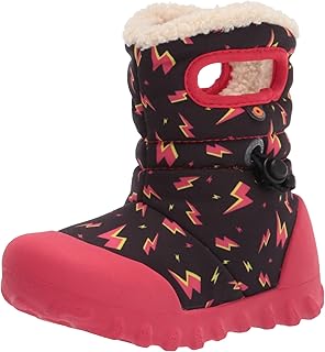 BOGS Baby B-Moc Snow Boot Rain, Lightning-Black, 8 US Unisex Infant