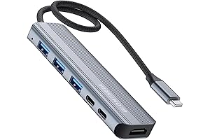 USB-C Hub Delivers Pass-Through Power and Window-Screen Connectivity