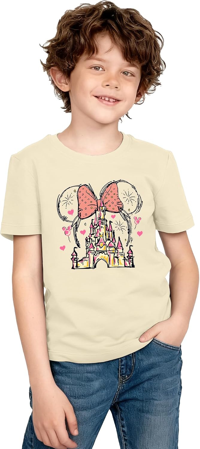 Magical Shirts Women Girls Family Vacation Matching Shirt Magic Kingdom T-Shirt Mommy and Me Trip Short Sleeve Tops