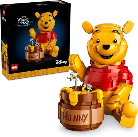 LEGO Disney Ayı Winnie 43300 | Yetişkinler için Dekoratif Model Yapım Seti, Hediye Fikri (1399 Parça)