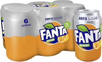 Fanta Orange Zero Added Sugar 6x330ml with Phantom Range Zero Sugar 6x330ml