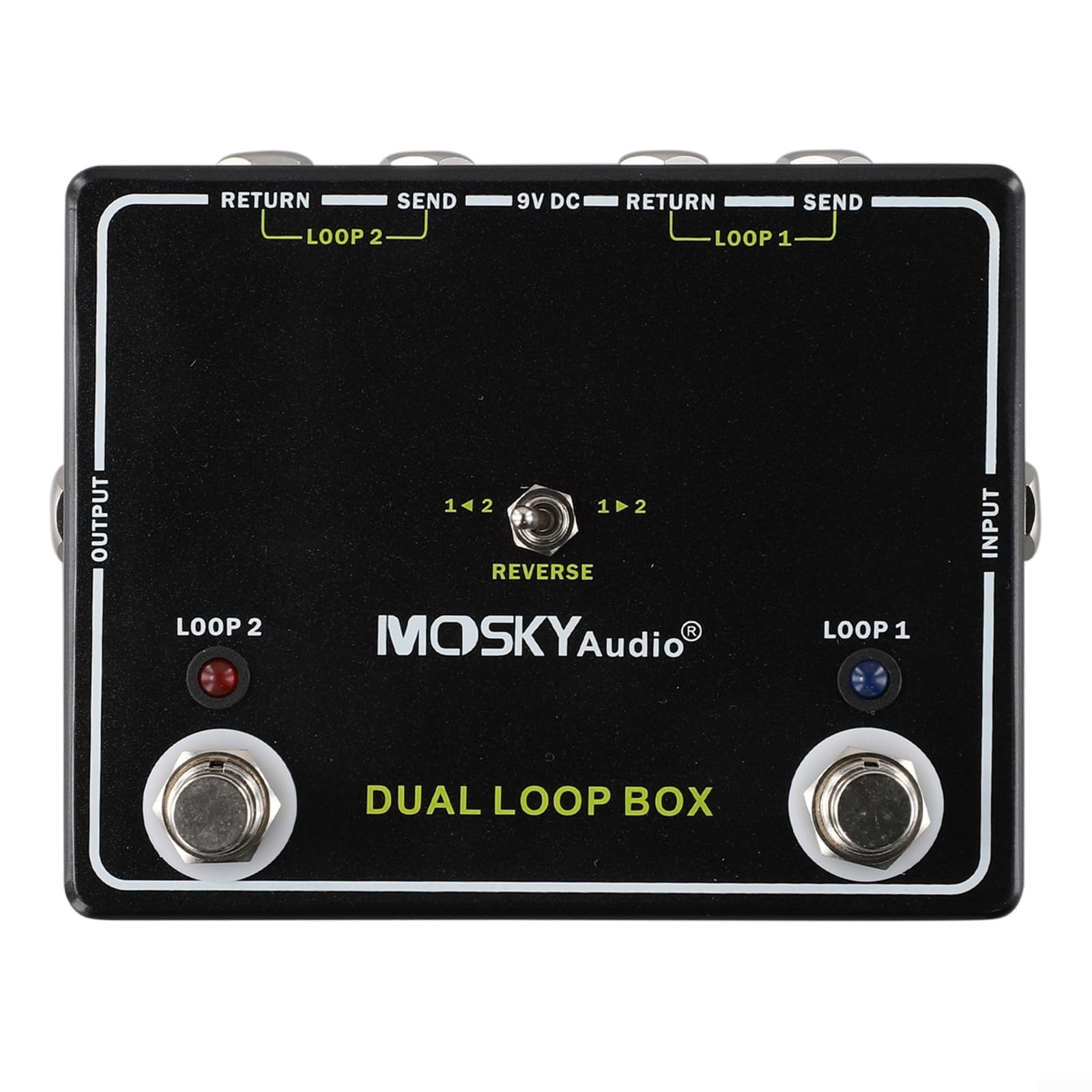 Pédale Loop Box en aluminium pour ampli de guitare basse