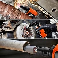 Vista 7 de Juego de amoladora neumática, kit de amoladora de troqueles de aire recto/en ángulo con pinzas de 1/4 y 1/8 pulgadas, herramientas neumáticas, 2