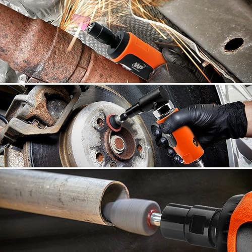 Miniatura 7 de Juego de amoladora neumática, kit de amoladora de troqueles de aire rectoen ángulo con pinzas de 14 y 18 pulgadas, herramientas neumáticas, 2