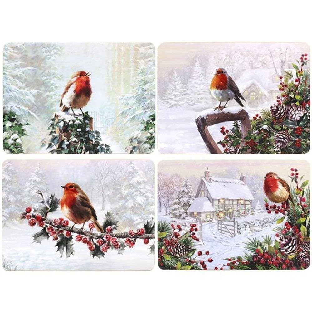 Lesser & Pavey Red Robin Placemats In 4 Different Designs