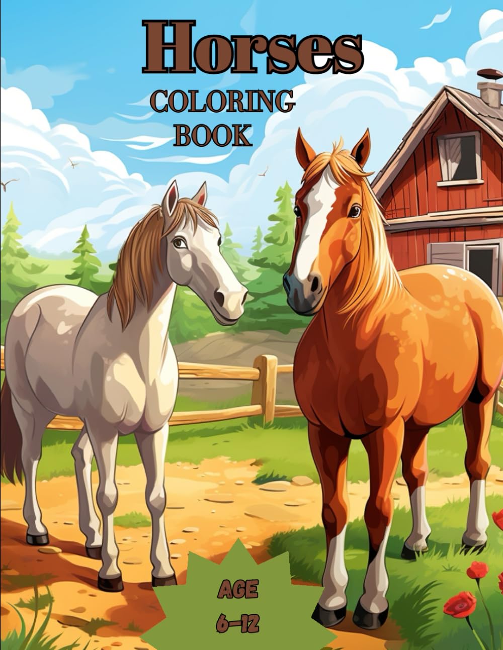 Amazon.com: Horses Coloring Book: Awesome Coloring book for Kids Age 6 ...