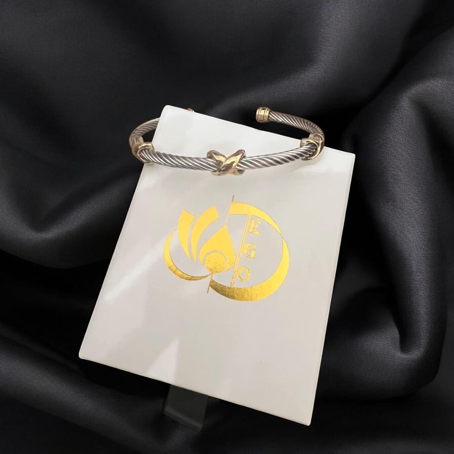 Multi Twisted Cable Wire Cross Bracelet For Women Men Classic Stainless Steel Fashion Stackable OPen Bangle Open Cuff Bangles Vintage Jewelry - Image 4