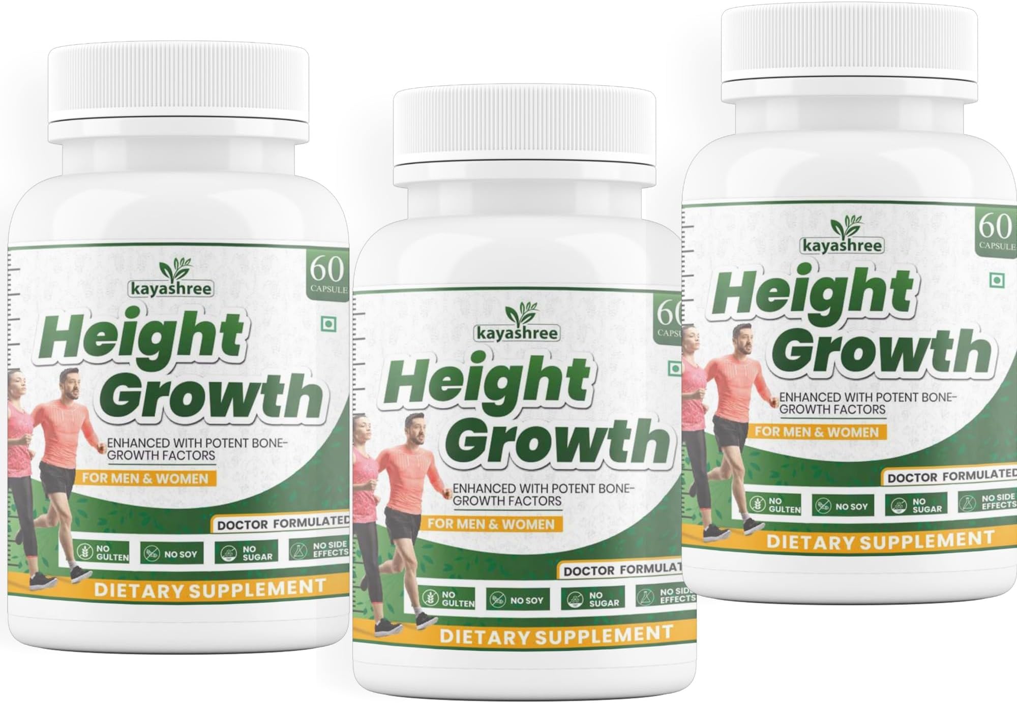 Height Growth Capsule |Height Increase For Men & Women Height Growth Medicine for Boys and Girls 180 Capsules (Pack of 3)