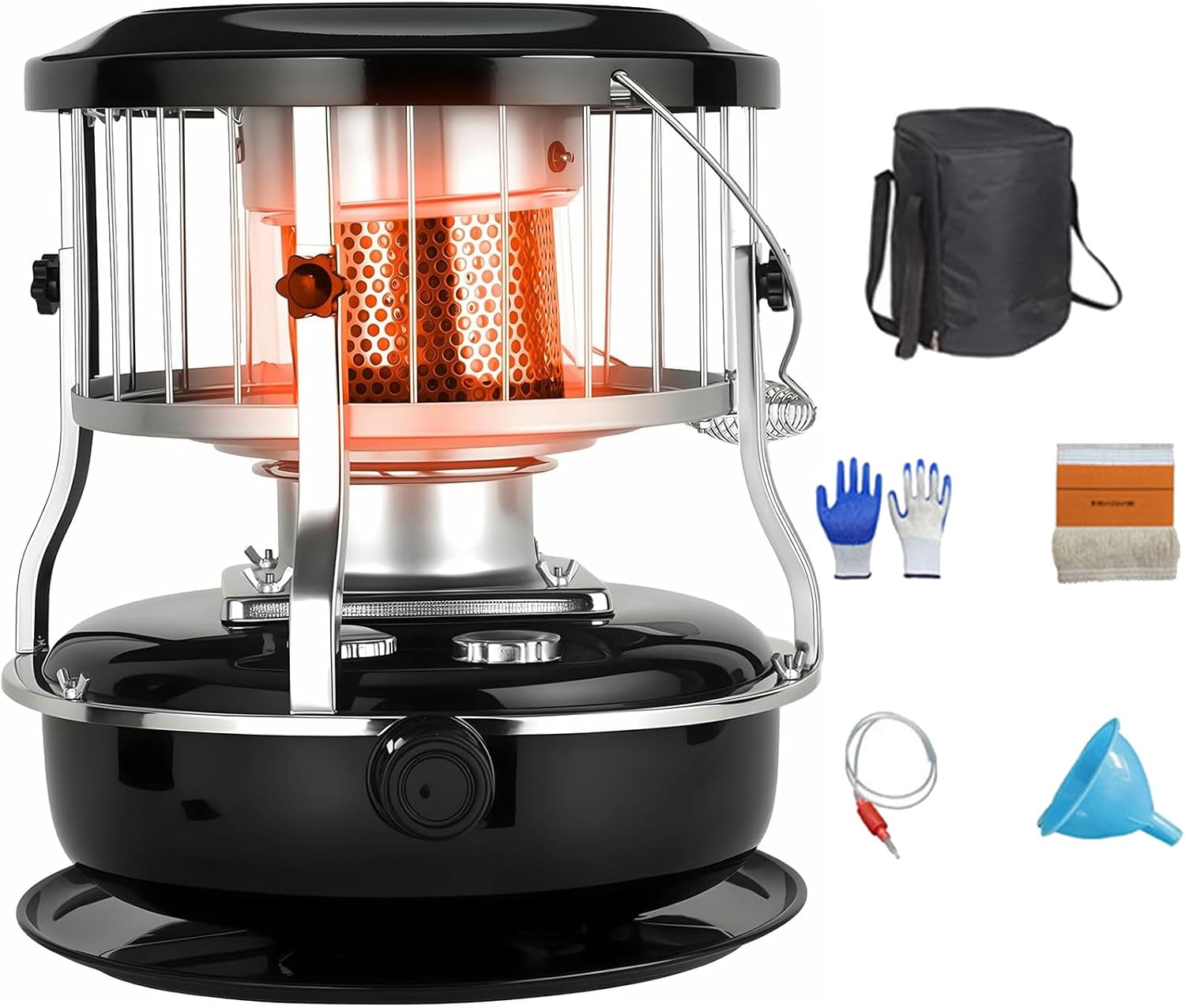 Kerosene Heater, Stainless Steel Kerosene Stoves, Portable Heater for Camping,Kerosenes Stove Non Electric Heaters Suitable for outdoor camping