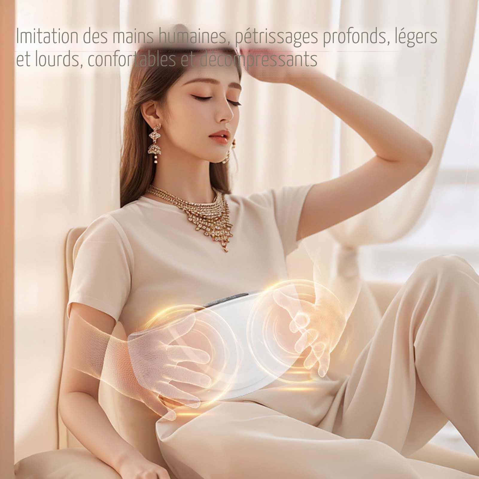 Massageur Abdominal,Dispositif De Minceur Abdominal Portatif sans Fil | Stimulateurs Musculaires Et Accessoires pour Abdos Fessiers Cuisses Et Soins À Domicile
