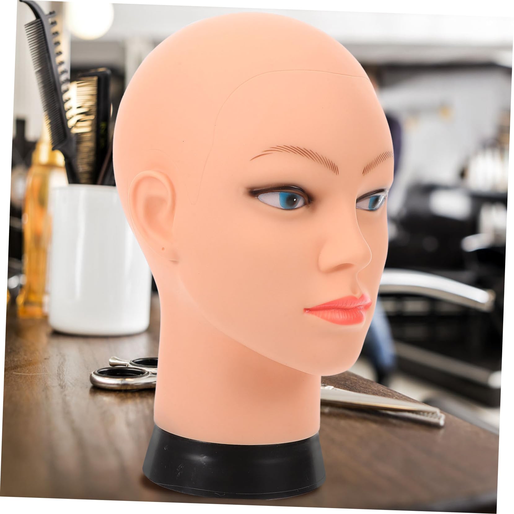 HAPINARY Wig Head Stand Mannequin Head Bracket Wig Display Holder Sturdy Material for Hairstyling Practice