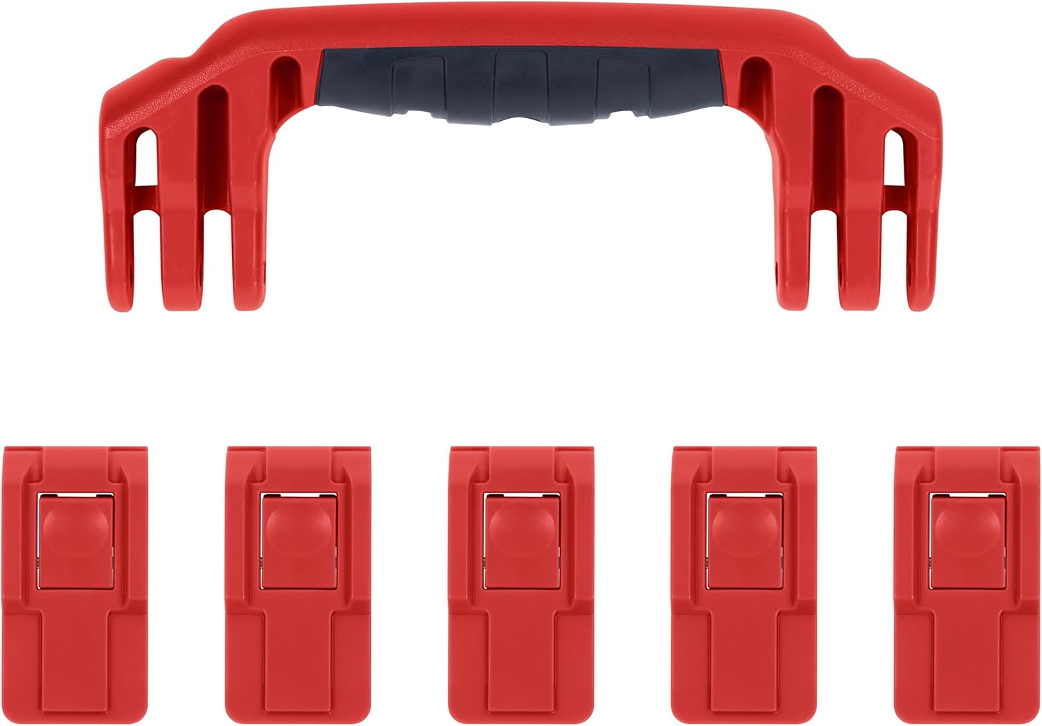 Pelican 1605 Replacement Handle & Latch Set by ColorCase - Black Handles & Push Button Latches Latches
