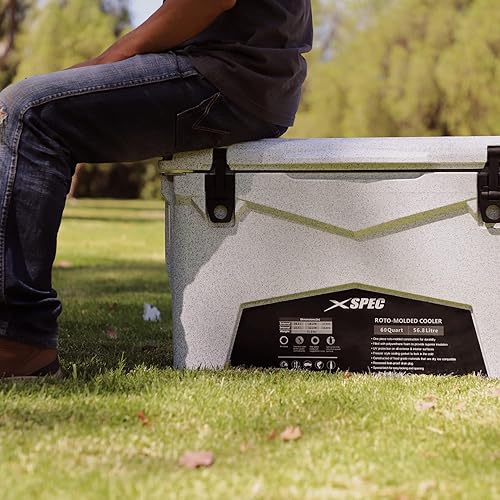 Miniatura 6 de Xspec 60 Qt XL Roto Molded High Performance Camping Cooler Ice Chest  Extra Large Pro Tough Durable Outdoor Overland Rotomolded Hard Cooler