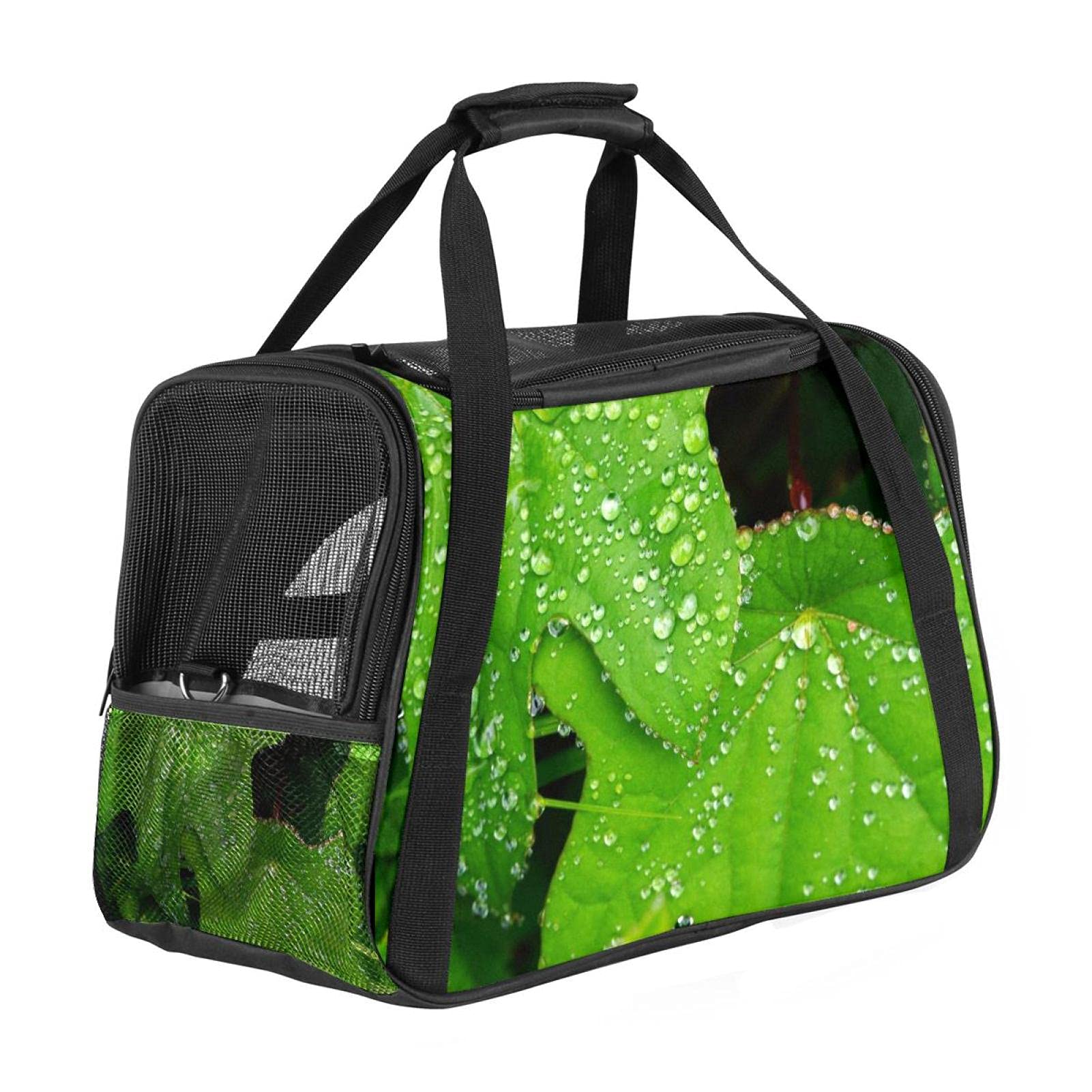 Sac de transport chat et chien vert sauvage pour voyages en avion