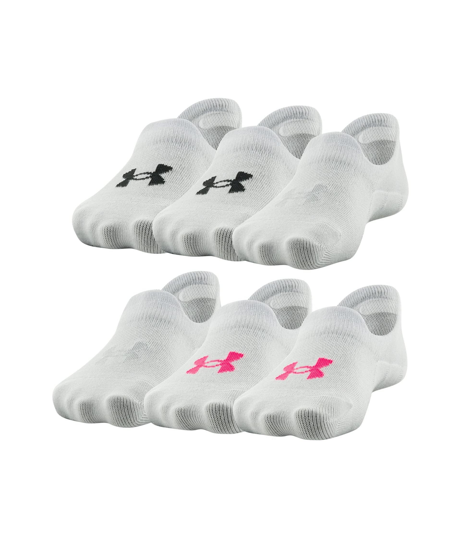 Under Armour Essential Ultra Low Tab Socks, 6-pairs Calcetines Niñas (Pack de 6)