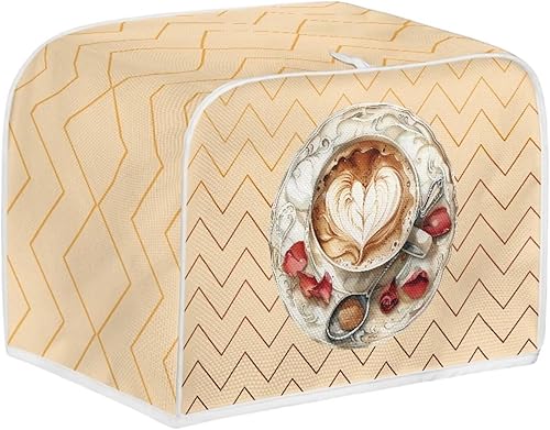 Miniatura 22 de Dolyues Cubierta para tostadora con estampado de pollo, 4 rebanadas, cubiertas para electrodomésticos pequeños de cocina, protección contra el polvo