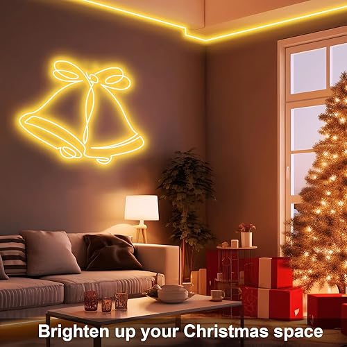 Miniatura 8 de Cuerda de luces LED de neón de 33 pies, 1200 luces LED de neón regulables con temporizador, impermeable, de silicona, flexible, tira de luces LED