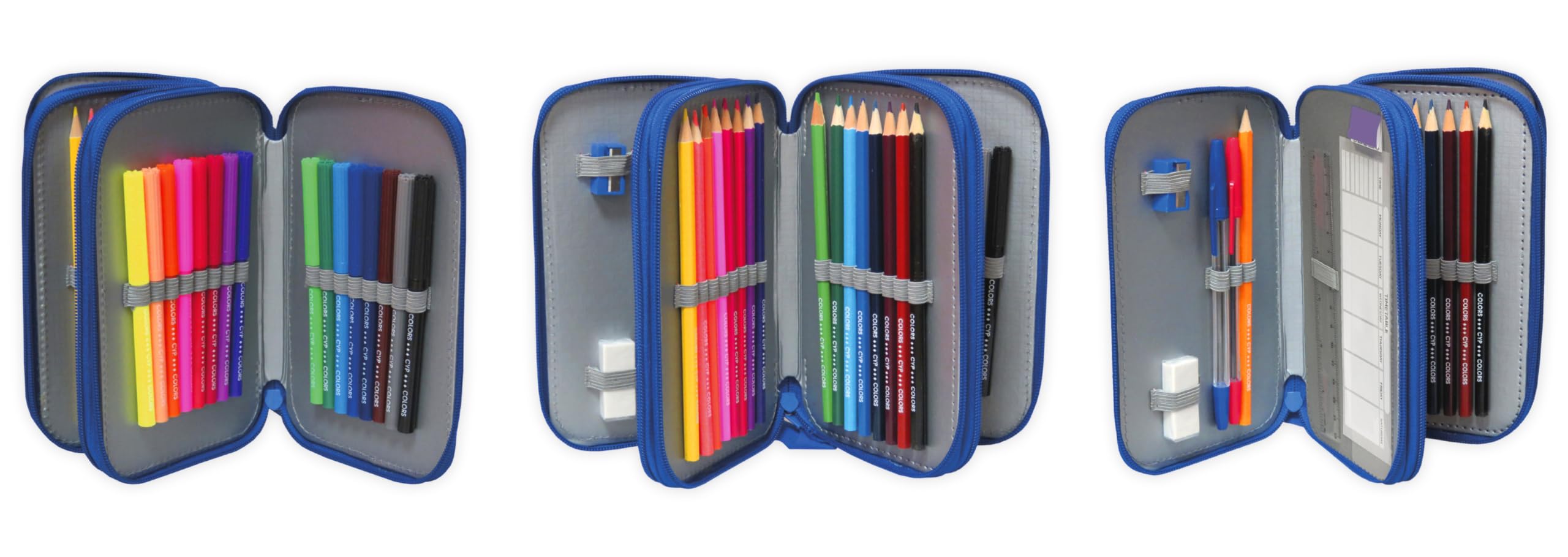 CYPBRANDS Stumble Guys astuccio a 3 scomparti licenza ufficiale per ragazzi e ragazze