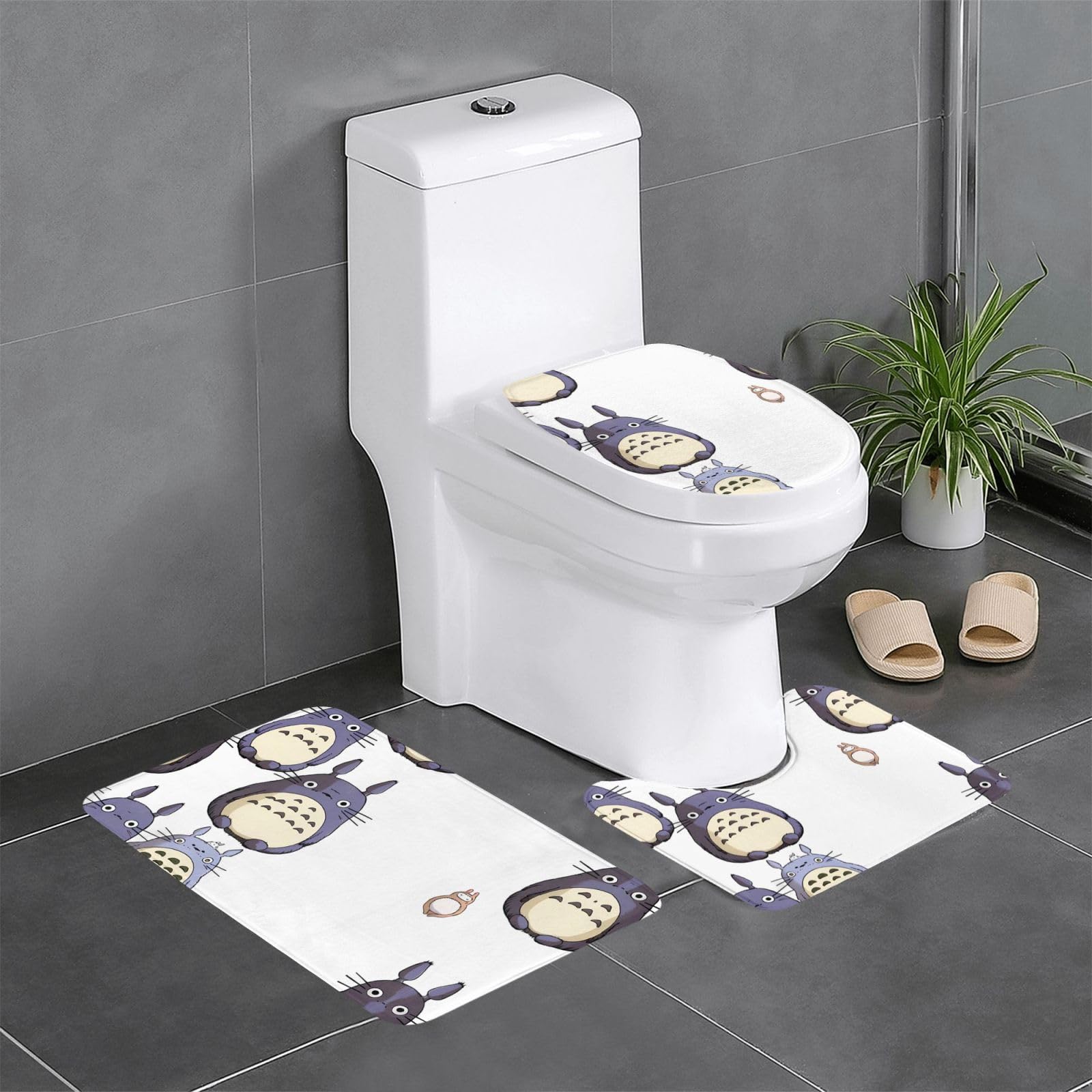 Tapis de salle de bain antidérapants lot de 3 pour éviter les glissades sur sol humide