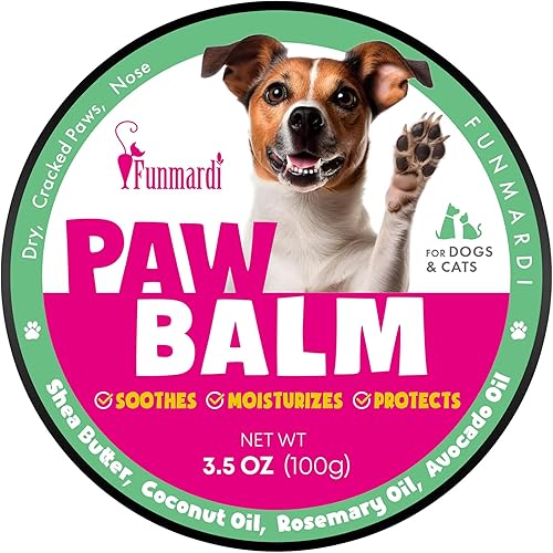 Bálsamo de patas para perros seguro para lamer, bálsamo para la nariz de perro de 3.5 onzas, chupete de patas para perros y gatos, humectante, cura