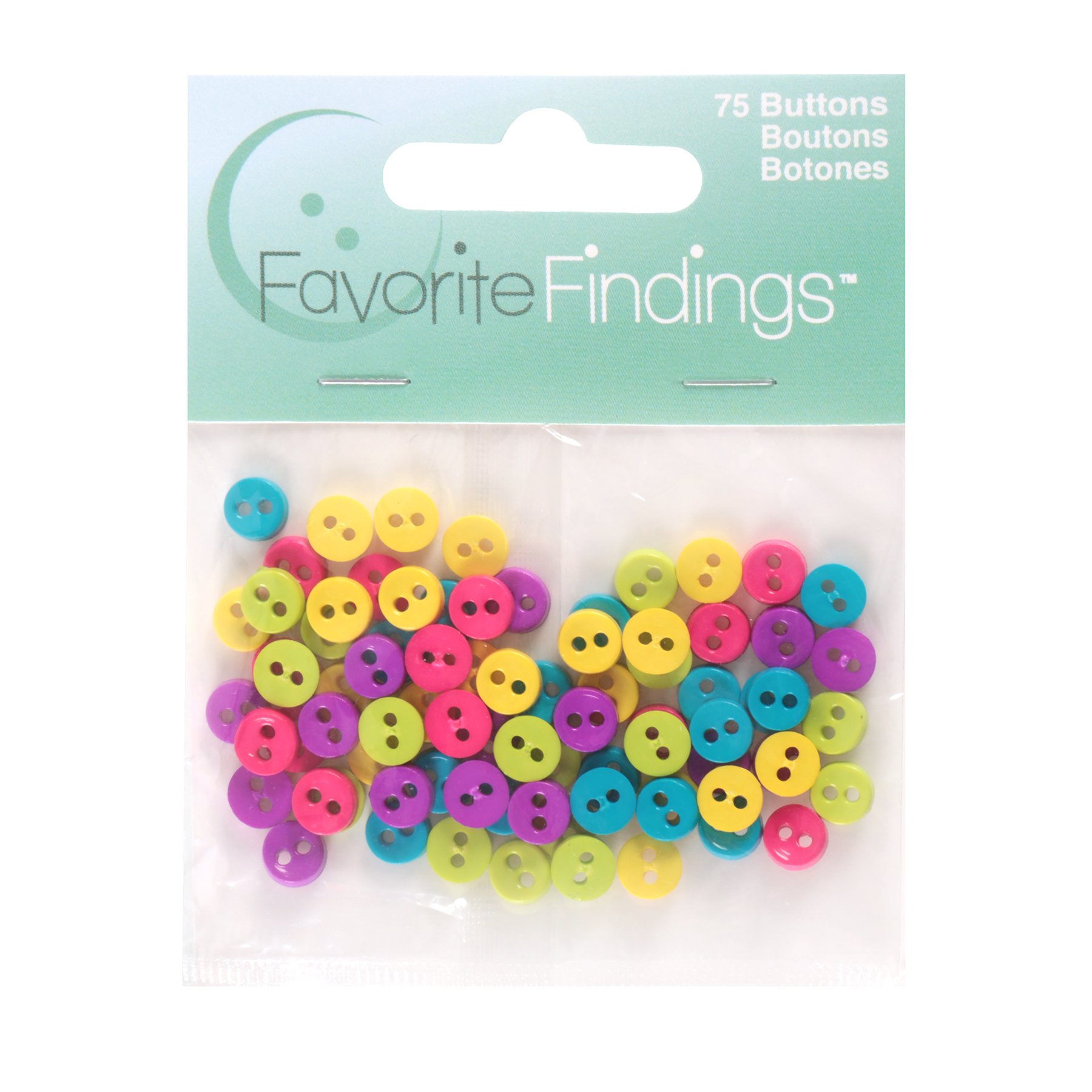 Mini boutons ronds mercerie créative pour customisation vêtement poupée scrapbooking fleur