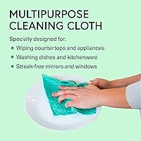 Vista 8 de Swedish Wholesale Paños de cocina suecos para cocina, paquete de 10 toallas de papel reutilizables, lavables, paños de microfibra de esponja