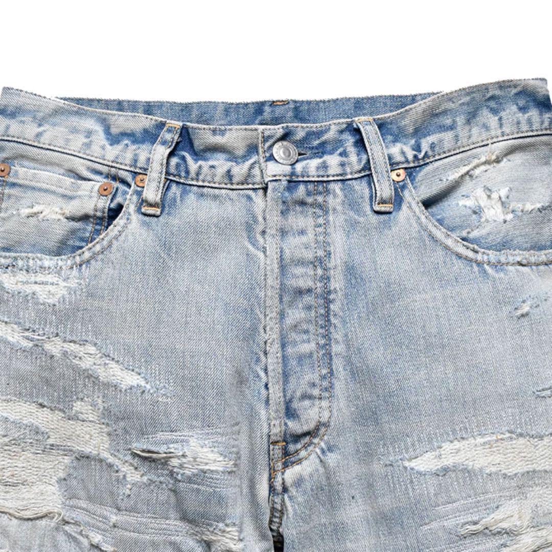 Amazon.co.jp: MINEDENIM マインデニム クラッシュ ワイド