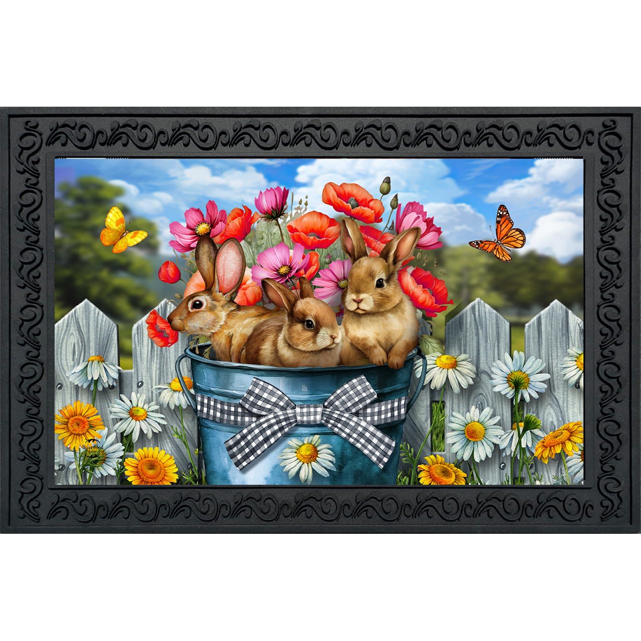 Briarwood Lane Easter Doormat - Bunnies & Spring -7 Briarwood Lane Easter Doormat - Bunnies & Spring -7