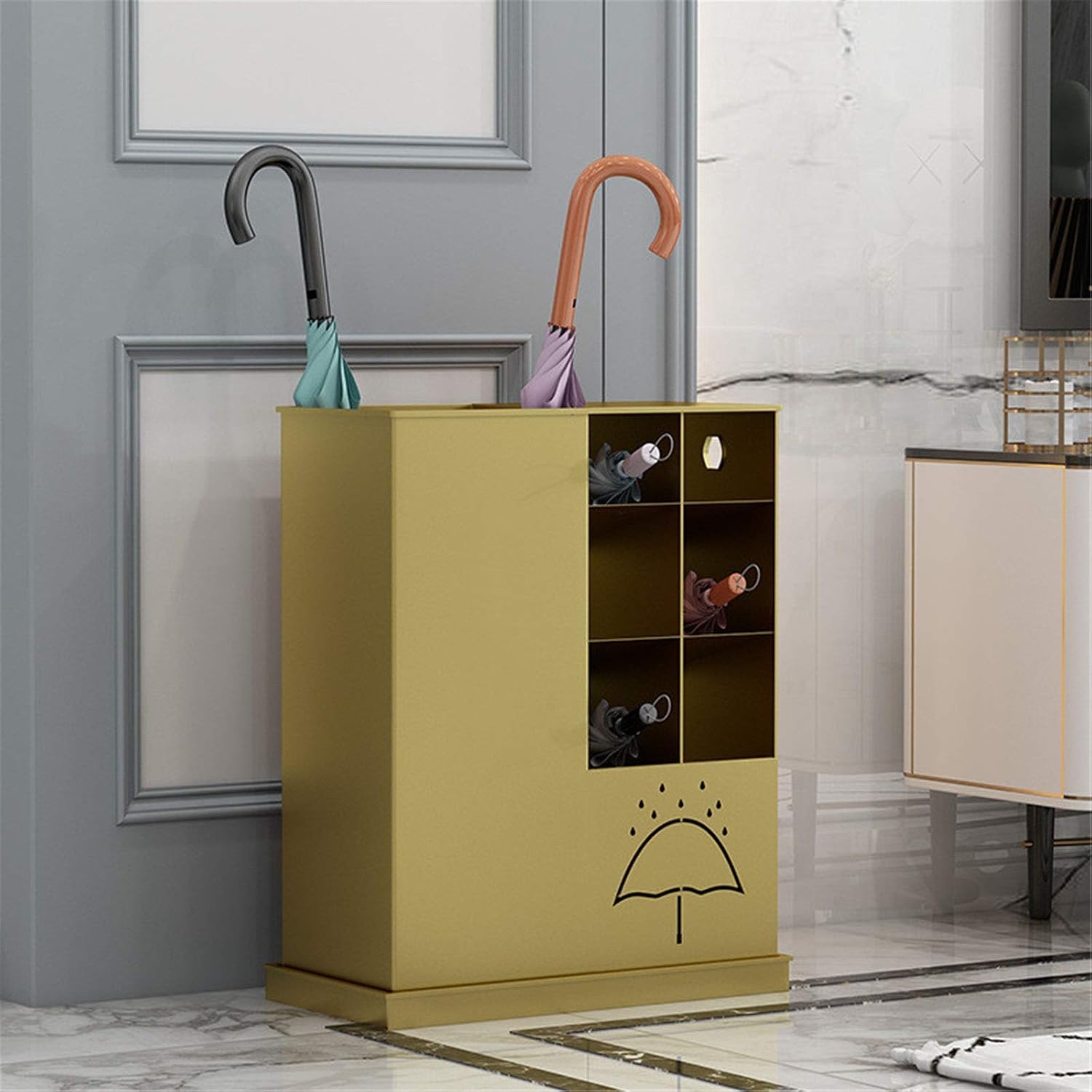 Umbrella Stand Umbrella Stand Commercial Umbrella Stand Creative Umbrella Storage Rack Household for Office, Hallway(Yellow)