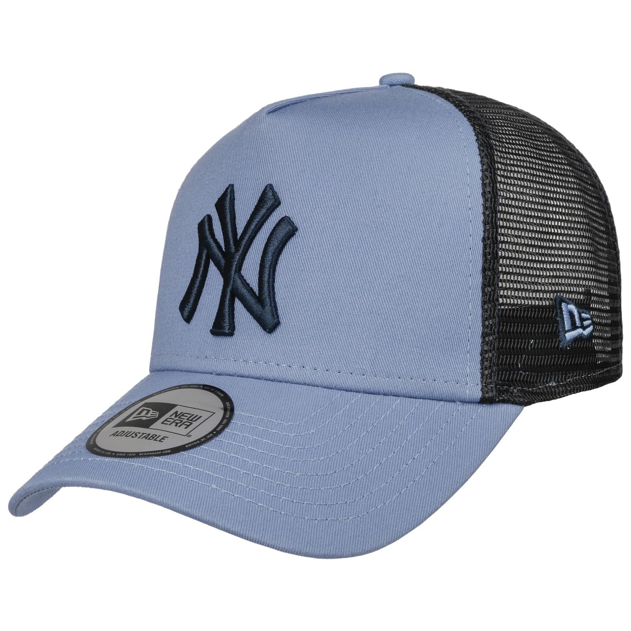 New Era Men's 9Forty Trucker Baseball Cap Hat League Essential New York Yankees Med Blue