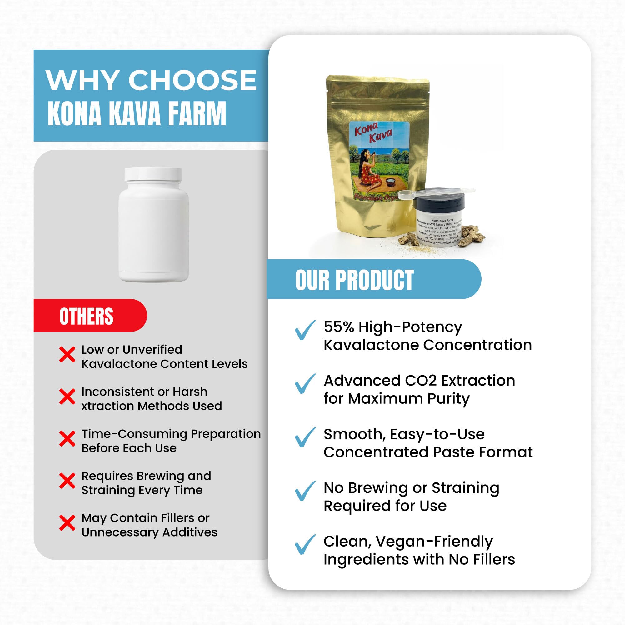 55% Kavalactone Paste (1 oz) - Maximum Strength Noble Kava Root - Supercritical CO2 Cold Extraction - Ultra-Potent, Vegan & Travel-Friendly - Non-GMO & Easy to Mix — Amazon image 7