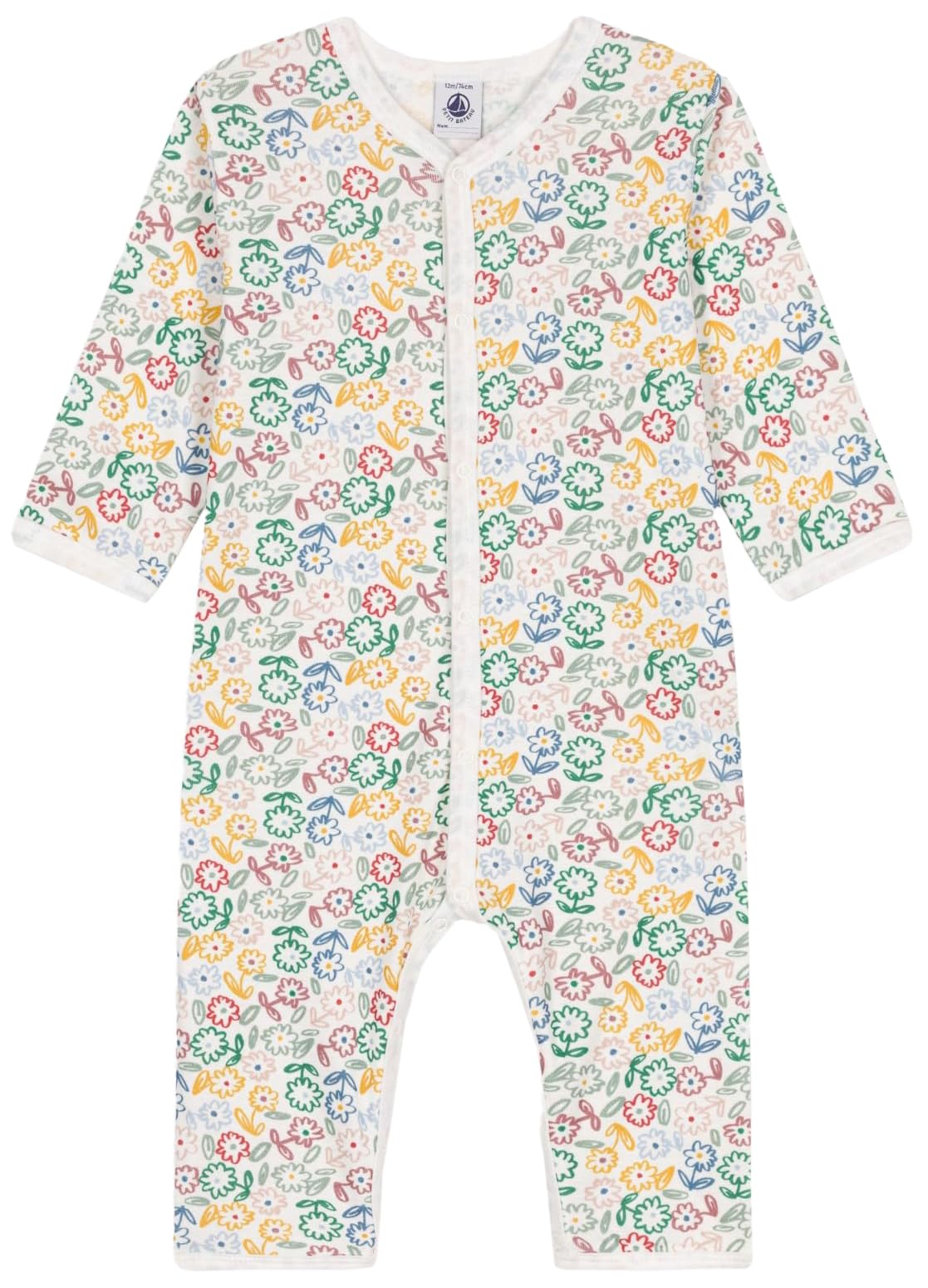 Petit Bateau Baby - Mädchen A0b9s Langärmliger, fußloser Schlafanzug