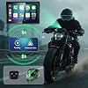GPS Carplay 5 pulgadas 2026 YZW para moto con TPMS, CarPlay inalámbrico y Android Auto, navegación GPS, compatible con Bluetooth, Siri, Asistente de Google, control por voz, USB, pantalla táctil HD a prueba de agua IP69K 5