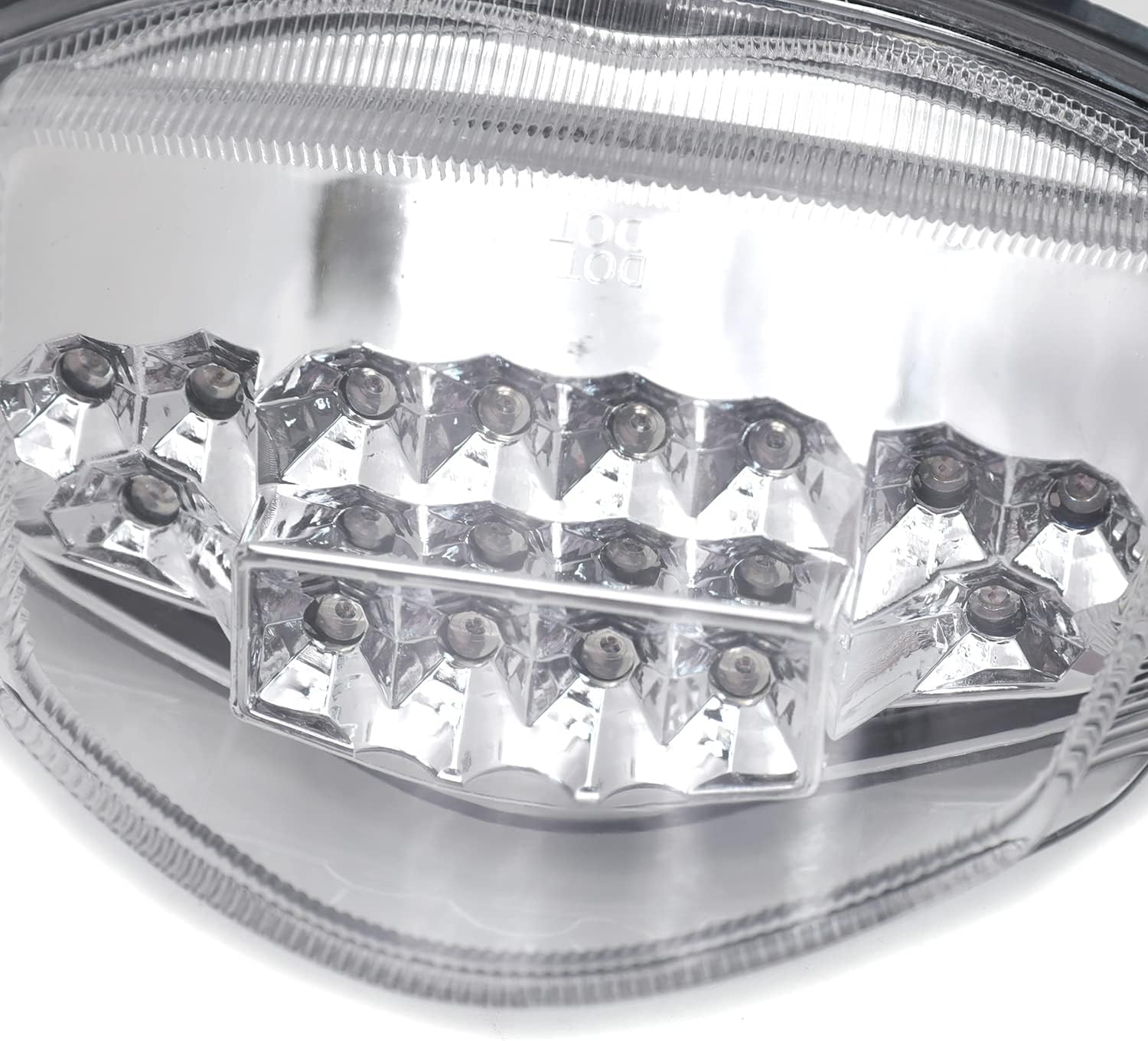HONGK- Led Tail Brake Light Turn Signals Compatible with GSXR 1000 2007-2008 Clear [B01C0SUQ9E]