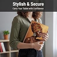 Vista 7 de Funda para Samsung Galaxy Tab S10 Lite / S10 FE / S9 FE 10.9 pulgadas, delgada de piel sintética con soporte de múltiples ángulos y función