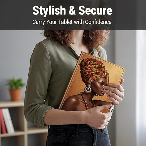 Miniatura 7 de Funda para Samsung Galaxy Tab S10 Lite  S10 FE  S9 FE 10.9 pulgadas, delgada de piel sintética con soporte de múltiples ángulos y función de