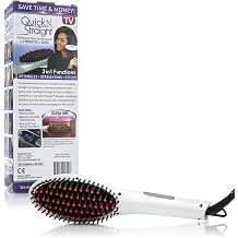 Brush with Ceramic Plates & Ion Technology, Hair Straightener Brush Best for Straightener Hair, Detangling, Giving Life to Your Hair, Repairing