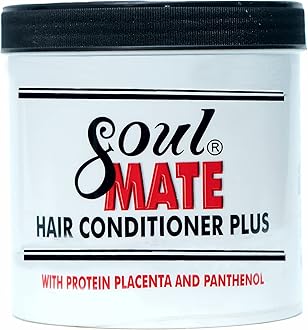SOUL MATE Conditioner Plus for Hair Growth|Fertilizer With Protein Placenta 22.9oz | Braid Cream, Anti dandruff Scalp Treatment with Vitamin E & Castor Oil for Natural, Dry, Itchy Hair