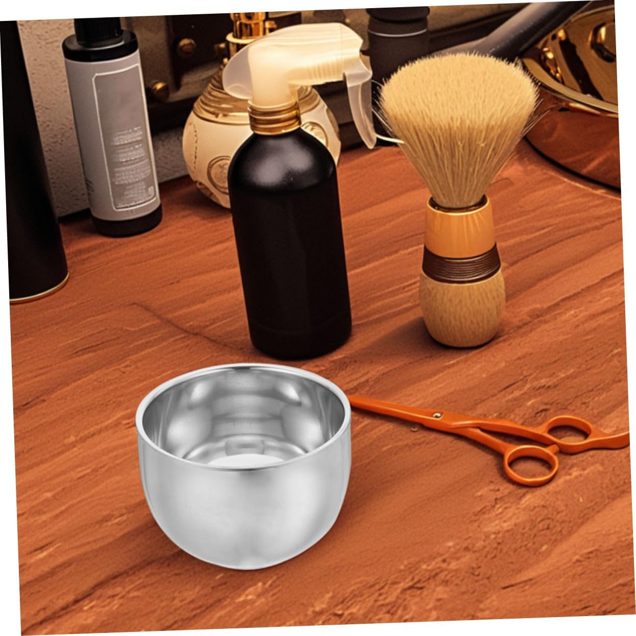 2pcs Men's Shave Soap Cup Double Layer Shaving Bowl Heat Insulated for Wet Shaving Supplies